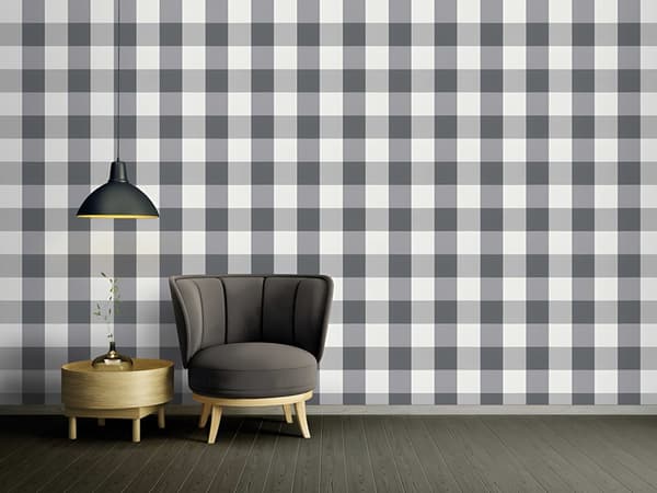 Non woven-tapet geometrisk Profhome 206367-GU lätt texturerad matt färg vit grå 5,33 m2