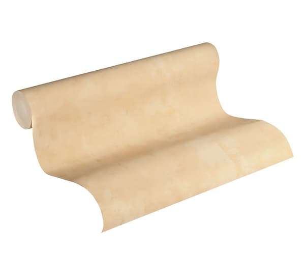 Non woven-tapet uni kulör Profhome 224071-GU lätt texturerad matt färg orange 5,33 m2