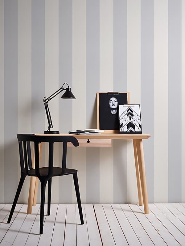 Övermålningsbar tapet traditionell Profhome 247513-GU lätt texturerad matt färg vit 5,33 m2