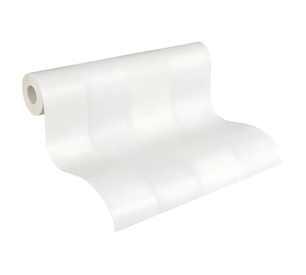 Övermålningsbar tapet traditionell Profhome 247513-GU lätt texturerad matt färg vit 5,33 m2