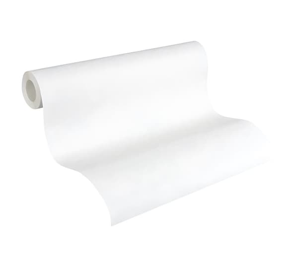 Övermålningsbar tapet textur Profhome 250513-GU lätt texturerad matt färg vit 5,33 m2