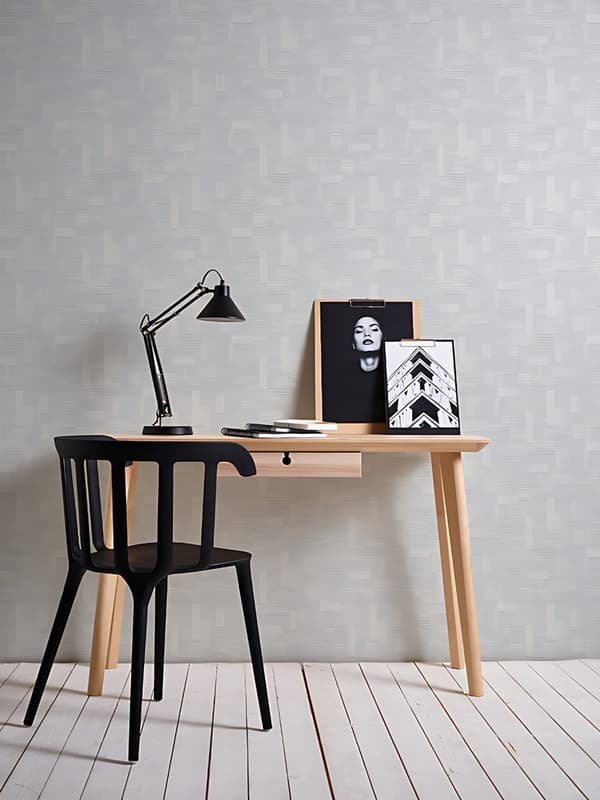 Övermålningsbar tapet Kollage Profhome 262516-GU texturerad matt färg vit 5,33 m2