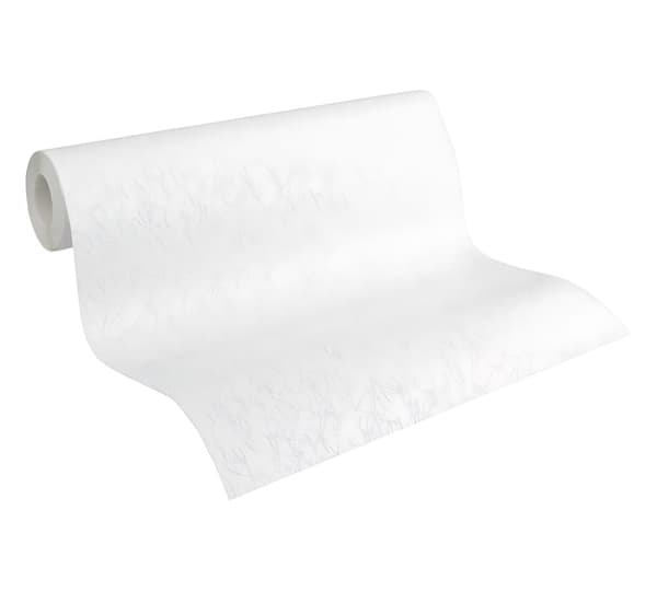 Övermålningsbar tapet textur Profhome 265616-GU lätt texturerad matt färg vit 5,33 m2
