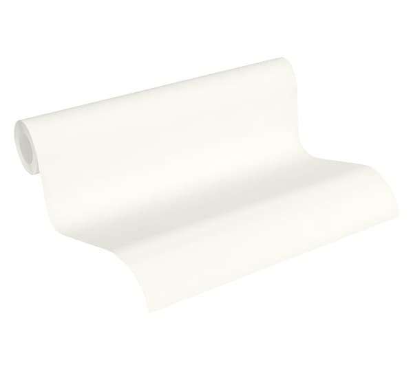 Non woven-tapet uni kulör Profhome 288578-GU lätt texturerad matt färg vit 5,33 m2