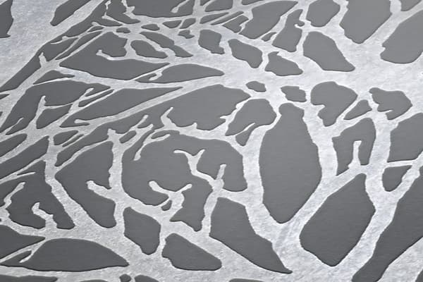 Non woven-tapet skog Profhome 300943-GU texturerad matt färg silver grå 5,33 m2