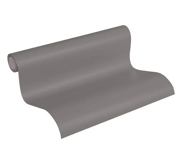 Non woven-tapet uni kulör Profhome 303240-GU slät glittrande färg antracit 5,33 m2