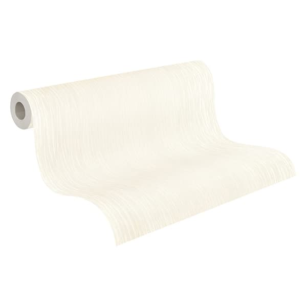 Non woven-tapet uni kulör Profhome 304307-GU lätt texturerad matt färg vit 5,33 m2
