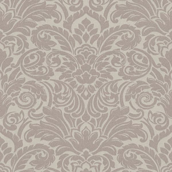Non woven-tapet ornament Profhome 305452-GU lätt texturerad matt färg brons brun 5,23 m2
