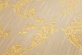 Miniatyrbild 3 av 8: Textiltapet ornament Profhome 306582-GU texturerad glansigt mönster matt bakgrund färg guld beige 5,33 m2