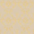 Miniatyrbild 1 av 8: Textiltapet ornament Profhome 306582-GU texturerad glansigt mönster matt bakgrund färg guld beige 5,33 m2