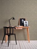 Miniatyrbild 5 av 8: Textiltapet ornament Profhome 306625-GU texturerad glansigt mönster matt bakgrund färg beige guld 5,33 m2