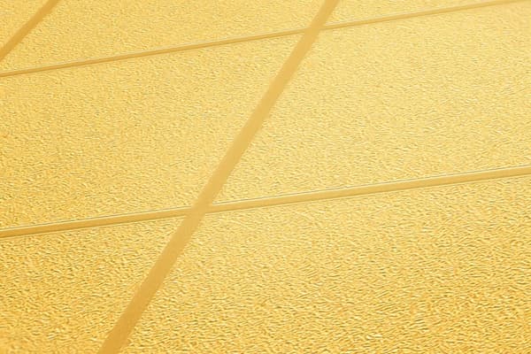 Non woven-tapet geometrisk Profhome 306726-GU lätt texturerad matt färg guld gul 5,33 m2