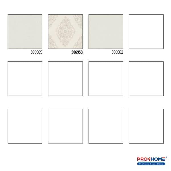 Non woven-tapet uni kulör Profhome 306889-GU lätt texturerad matt färg vit 5,33 m2