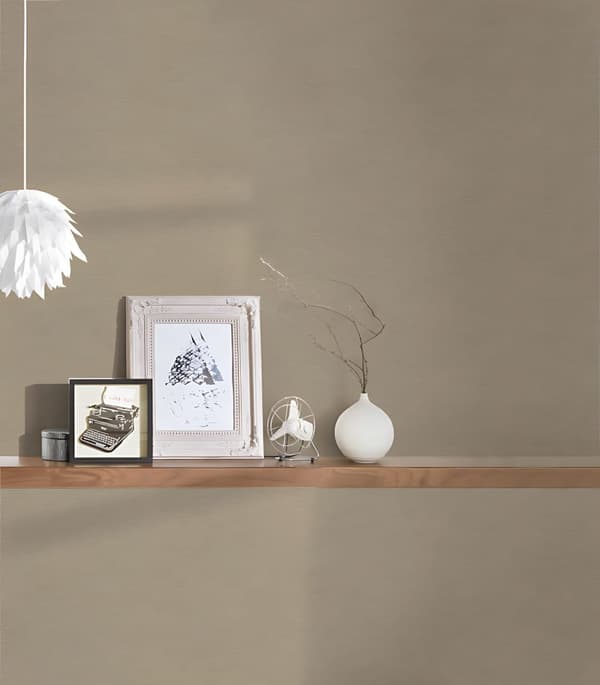 Non woven-tapet uni kulör Profhome 306893-GU lätt texturerad matt färg beige brun 5,33 m2