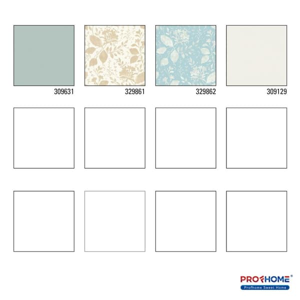 Non woven-tapet uni kulör Profhome 309631-GU texturerad matt färg grön 5,33 m2
