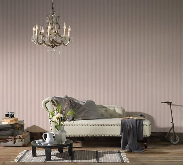 Non woven-tapet traditionell Profhome 312150-GU texturerad matt färg rosa 5,33 m2