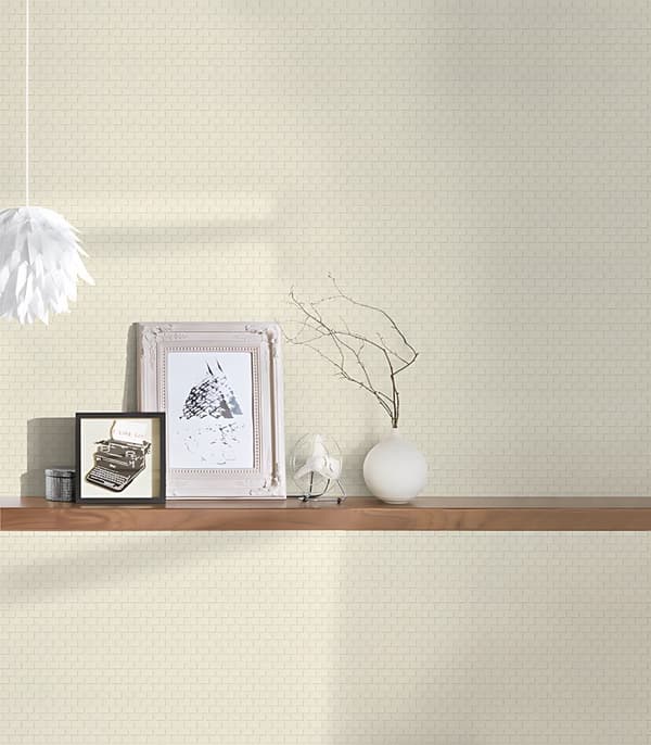 Non woven-tapet uni kulör Profhome 319081-GU lätt texturerad matt färg vit grå silver 5,33 m2