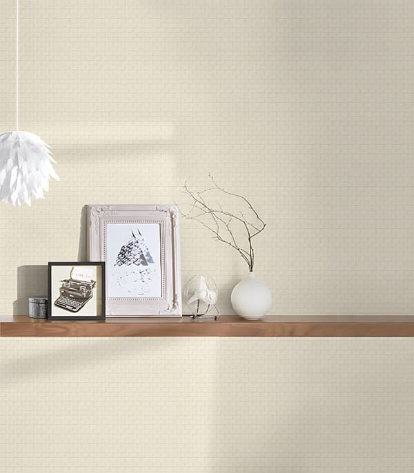 Non woven-tapet uni kulör Profhome 319082-GU lätt texturerad matt färg beige grädde silver 5,33 m2