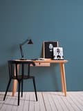 Miniatyrbild 5 av 6: Non woven-tapet uni kulör Profhome 319084-GU lätt texturerad matt färg blå brons 5,33 m2
