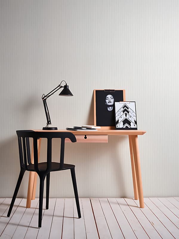Övermålningsbar tapet design Profhome 320041-GU lätt texturerad matt färg vit 5,33 m2