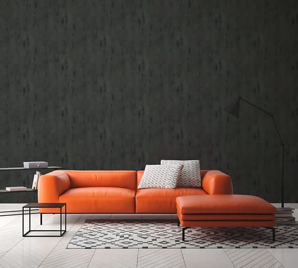 Non woven-tapet uni kulör Profhome 326515-GU lätt texturerad glansigt färg svart silver grå 5,33 m2