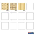 Miniatyrbild 6 av 6: Non woven-tapet ränder Profhome 330841-GU lätt texturerad matt färg guld svart svart 5,33 m2