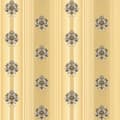Miniatyrbild 1 av 6: Non woven-tapet ränder Profhome 330841-GU lätt texturerad matt färg guld svart svart 5,33 m2