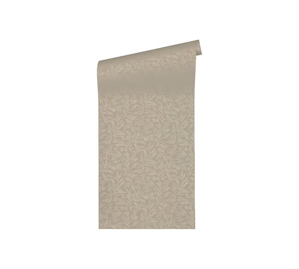 Non woven-tapet blomster Profhome 333263-GU slät matt färg brun brons grå 5,33 m2