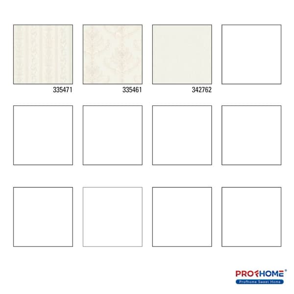 Non woven-tapet ränder Profhome 335471-GU lätt texturerad matt färg grädde grå silver 5,33 m2
