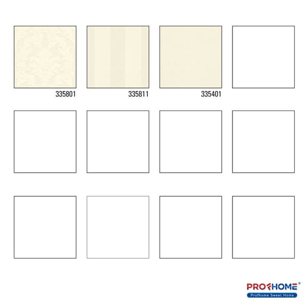 Non woven-tapet ornament Profhome 335801-GU lätt texturerad matt färg grädde silver 5,23 m2