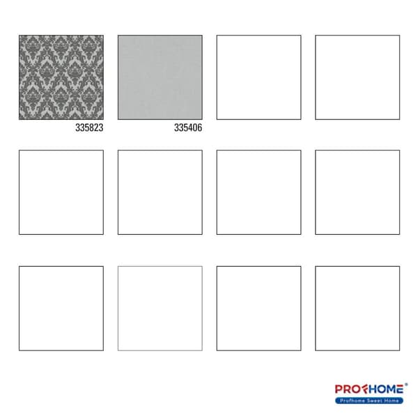 Non woven-tapet ornament Profhome 335823-GU lätt texturerad matt färg grå 5,23 m2