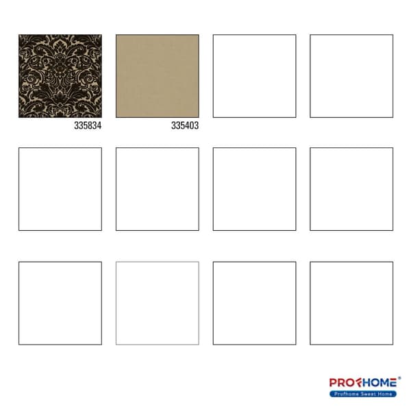 Non woven-tapet ornament Profhome 335834-GU lätt texturerad matt färg svart 5,23 m2