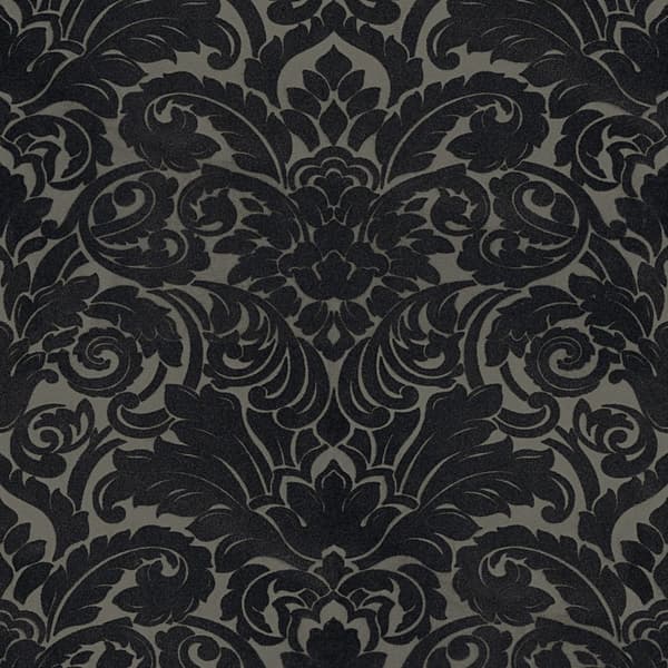 Non woven-tapet ornament Profhome 335836-GU lätt texturerad matt färg röd svart 5,23 m2