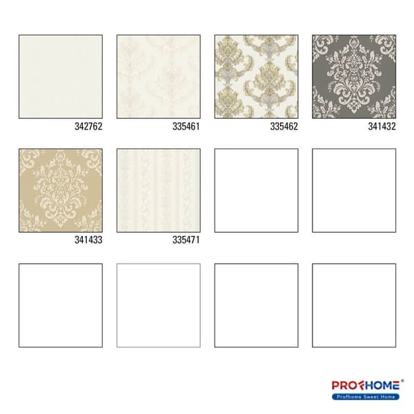 Non woven-tapet uni kulör Profhome 342762-GU lätt texturerad matt färg vit 5,33 m2