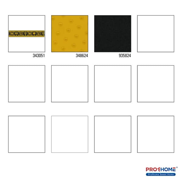 Kant barock Profhome 343051-GU lätt texturerad matt färg guld gul svart 0,45 m2