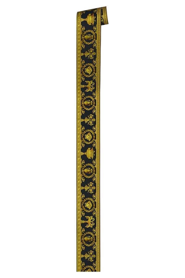 Kant barock Profhome 343051-GU lätt texturerad matt färg guld gul svart 0,45 m2