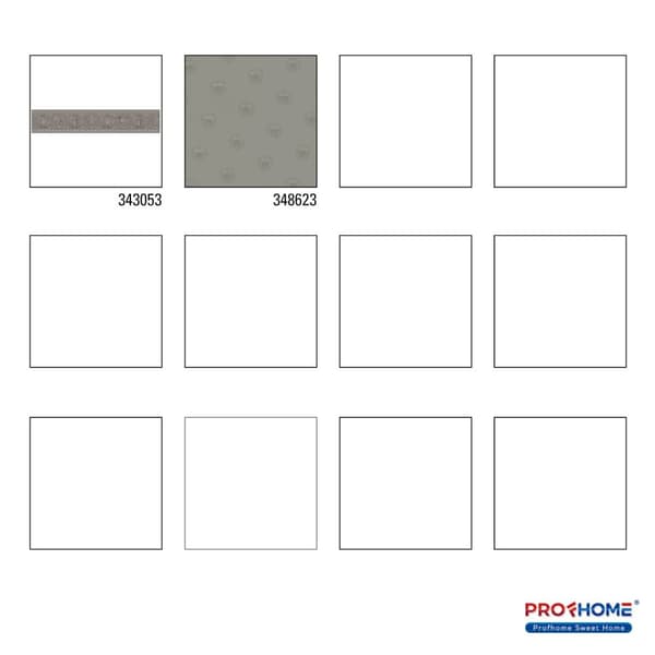 Tapetbort barok Profhome 343053-gu lidt tekstureret mat färg sølv grå beige 0,45 m2