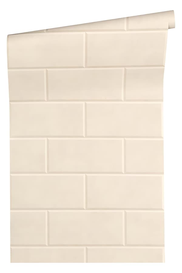 Kuitutapetti yksivärisistä Profhome 343221-GU hieman rakenteellinen matta färg beige kerma 7,04 m2