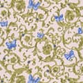 Miniatyrbild 1 av 6: Non woven-tapet Blommig Profhome 343256-GU lätt texturerad glittrande mönster matt bakgrund färg blå guld rosa 7,04 m2