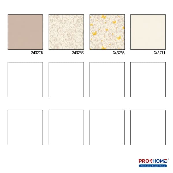 Ikke-vævet tapet ensfarvet Profhome 343276-gu lidt tekstureret glitrende färg beige 7,04 m2
