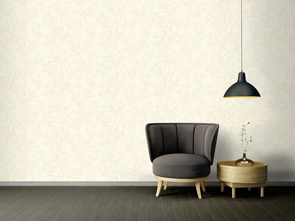 Ikke-vævet tapet natur Profhome 344971-gu lidt tekstureret blank mønster mat baggrund färg beige guld creme 7,04 m2