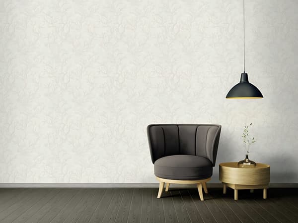 Non woven-tapet natur Profhome 344974-GU lätt texturerad glansigt mönster matt bakgrund färg grå violett melon gul 7,04 m2