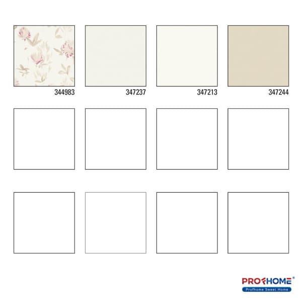Non woven-tapet blomster Profhome 344983-GU lätt texturerad matt färg beige violett brons 5,33 m2