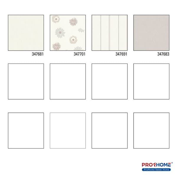 Non woven-tapet uni kulör Profhome 347681-GU lätt texturerad matt färg vit 5,33 m2