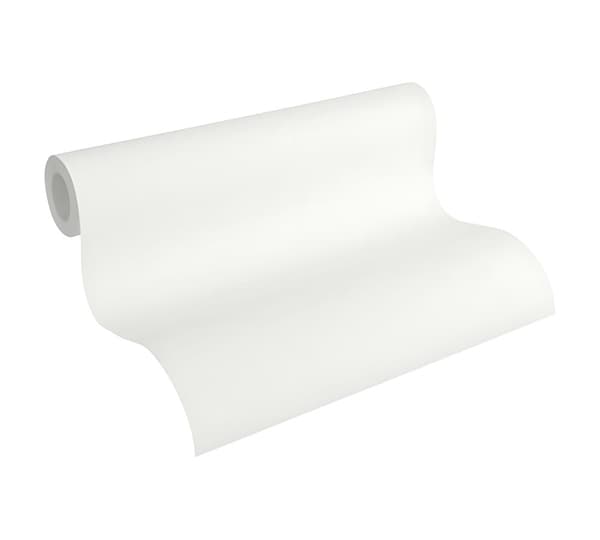 Non woven-tapet uni kulör Profhome 347721-GU lätt texturerad matt färg vit 5,33 m2
