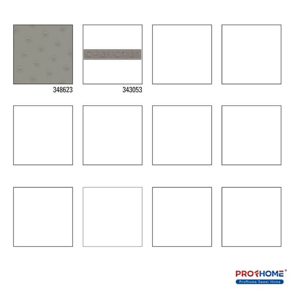 Non woven-tapet ornament Profhome 348623-GU lätt texturerad glansigt mönster matt bakgrund färg grå 7,04 m2
