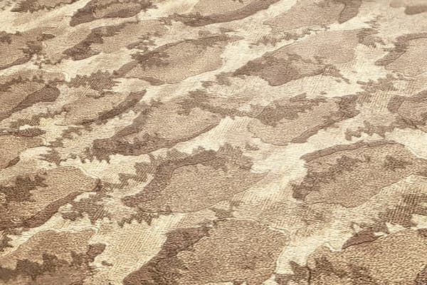 Non woven-tapet leopardfläckar Profhome 349021-GU slät matt färg beige vit 7,04 m2