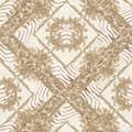 Miniatyrbild 1 av 6: Non woven-tapet ornament Profhome 349041-GU lätt texturerad glansigt mönster matt bakgrund färg beige vit grädde 7,04 m2
