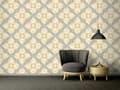 Miniatyrbild 4 av 6: Non woven-tapet ornament Profhome 349042-GU lätt texturerad glansigt mönster matt bakgrund färg grå guld grädde 7,04 m2