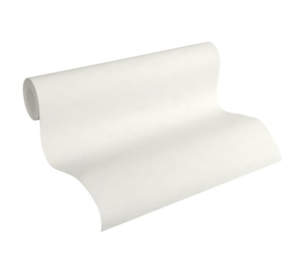 Non woven-tapet uni kulör Profhome 351822-GU lätt texturerad matt färg vit 5,33 m2